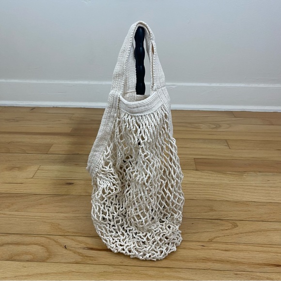 Organic Cotton Eco Bag String Shopping Bag Fruit Bag - Picture 2 of 8